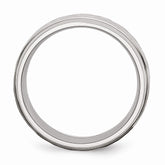 Sophia Jewelers Stainless Steel Wedding Band with Engravable Hammered Polished Finish